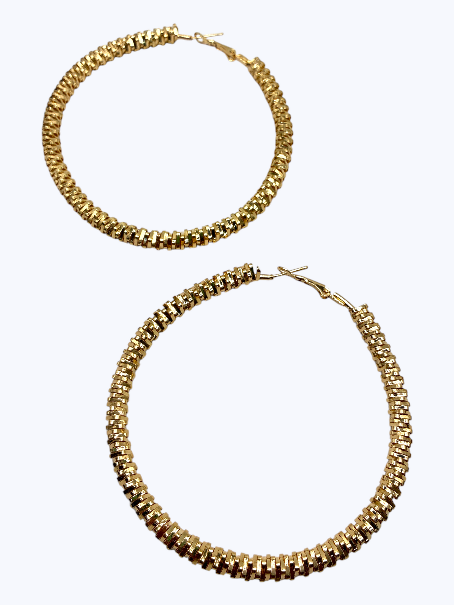 E2521 | ''80MM'' Oversized Crystal Hoop Earrings | KE7363-80