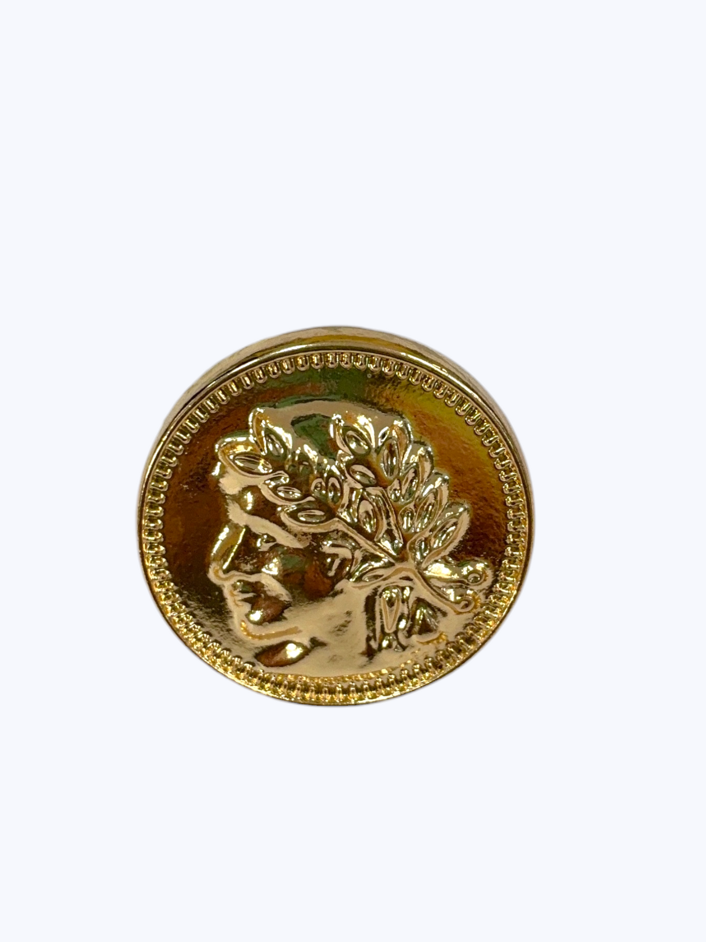 R0125 | Vintage Embossed Coin Ring | 25R1037
