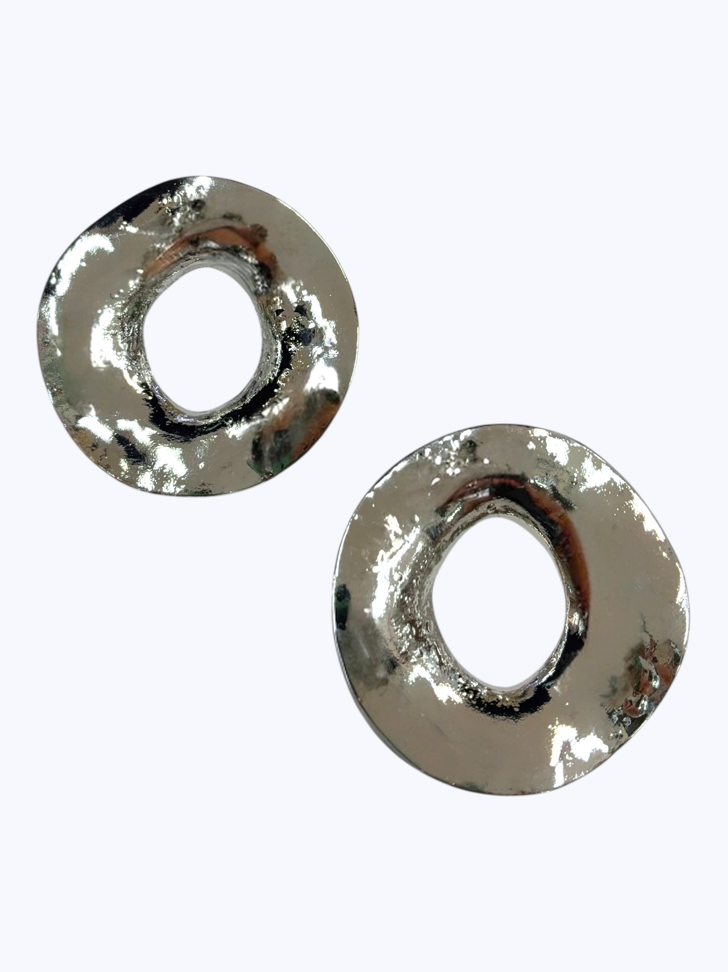 E2555 | Hammered Circle Drop Earrings | ER26186