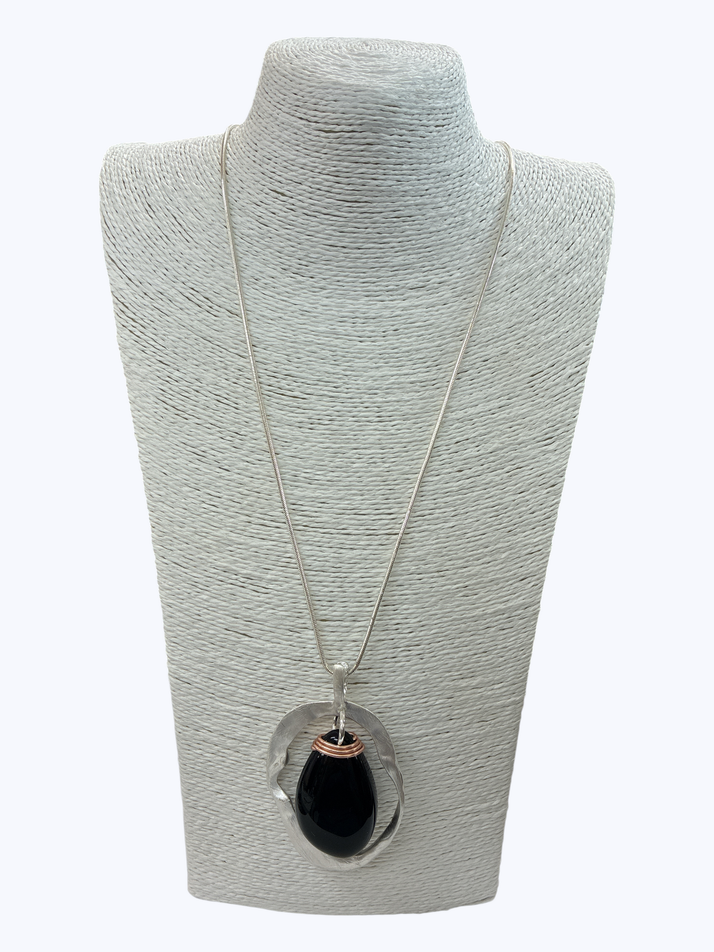 Oval Pendant Long Necklace - N5302