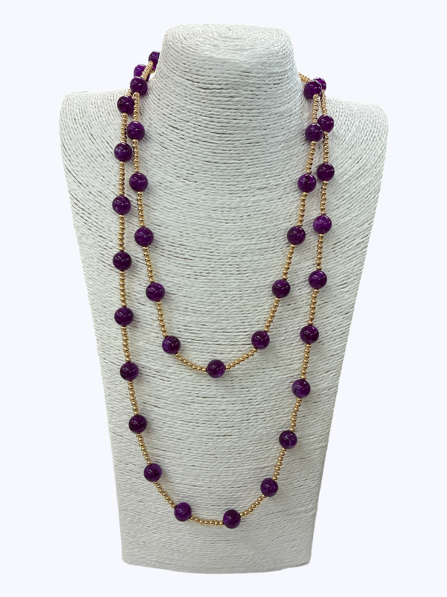 Acrylic Beads Long Necklace - N5292