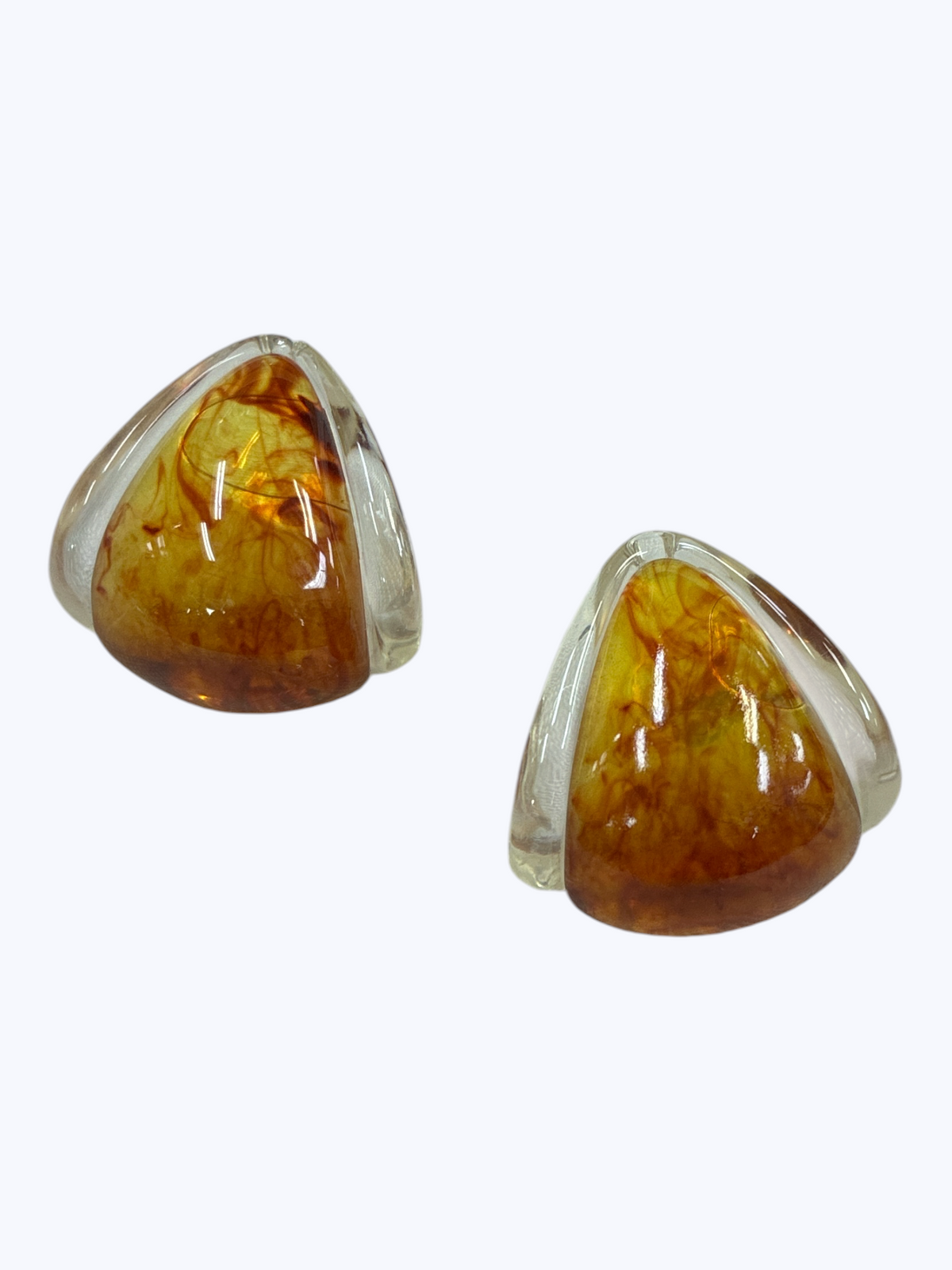 Modern Resin Hoop Earrings - E2581