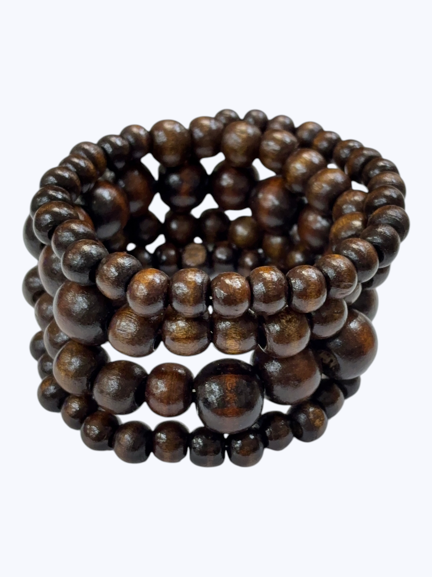 Multi-Strand Wooden Wrap Bracelet - B0544