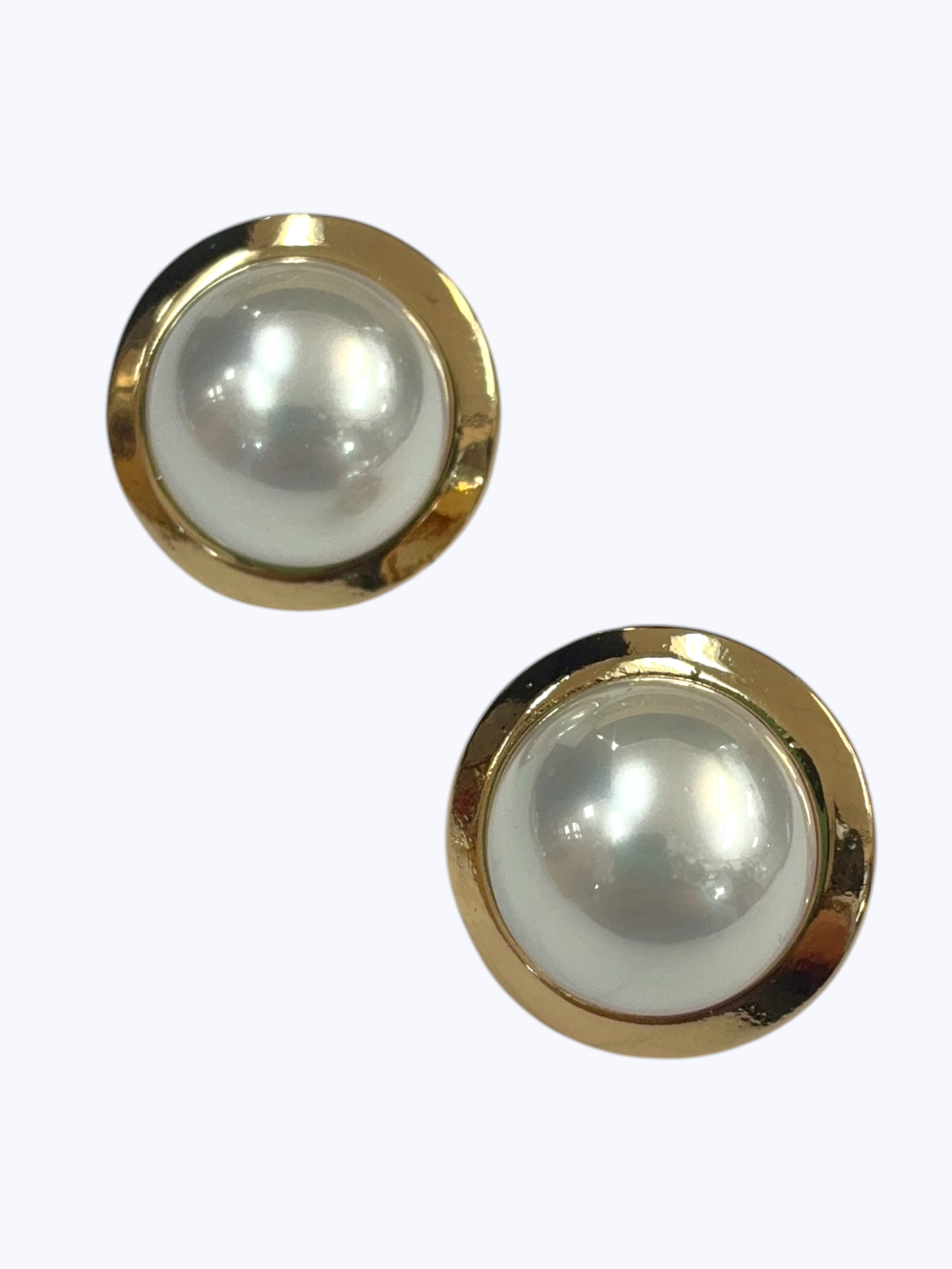 Pearl Dome Clip-On Earrings - E2595