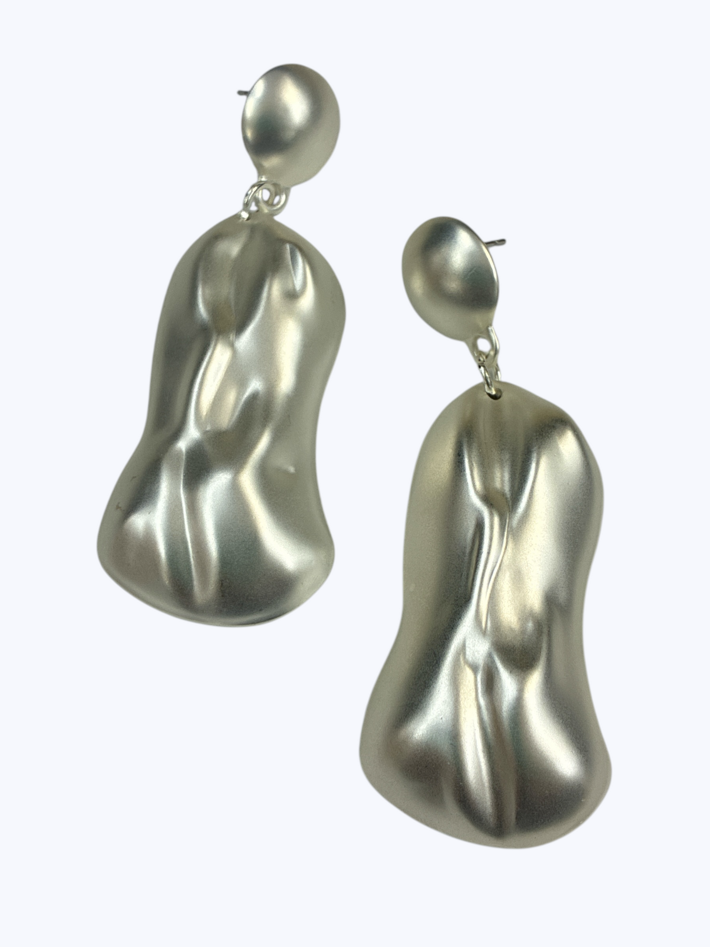 Hammered Teardrop Dangle Earrings - E2601