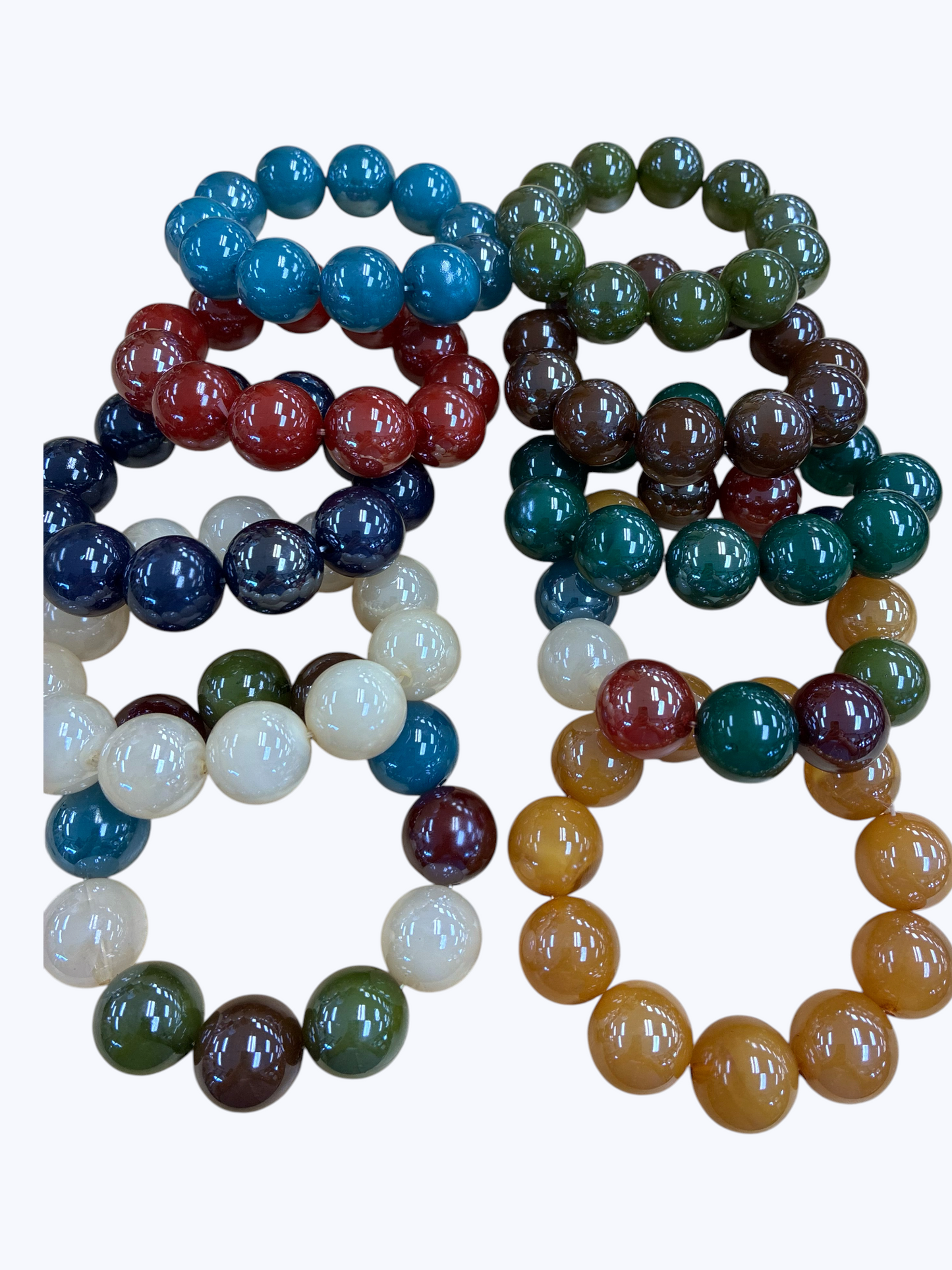 Chunky Glossy Bubble Bead Bracelet | B0578