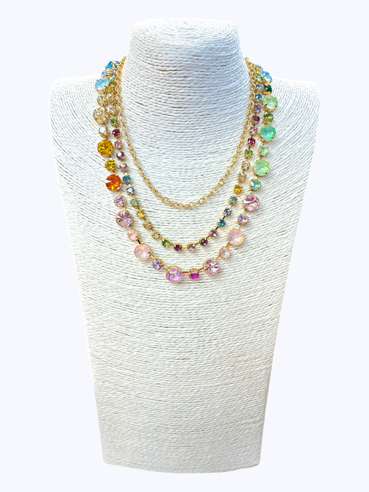 Sparkling Layered Crystal Necklace | N5382