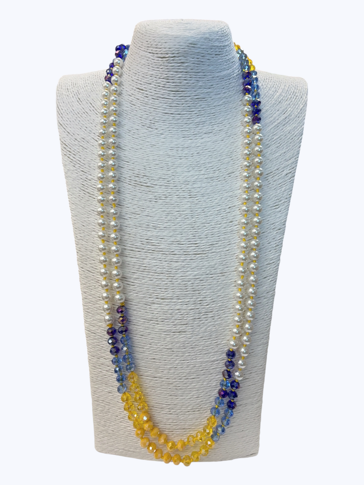 Long Pearl Beaded Necklace | N5379