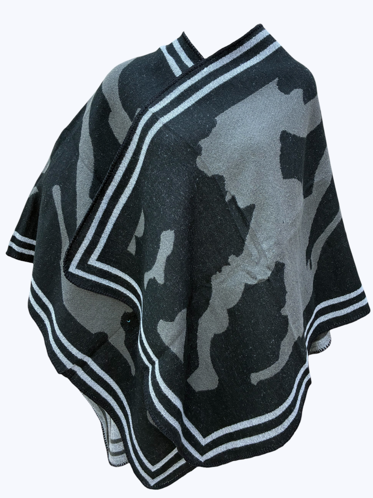 Abstract Camo Poncho | PC120
