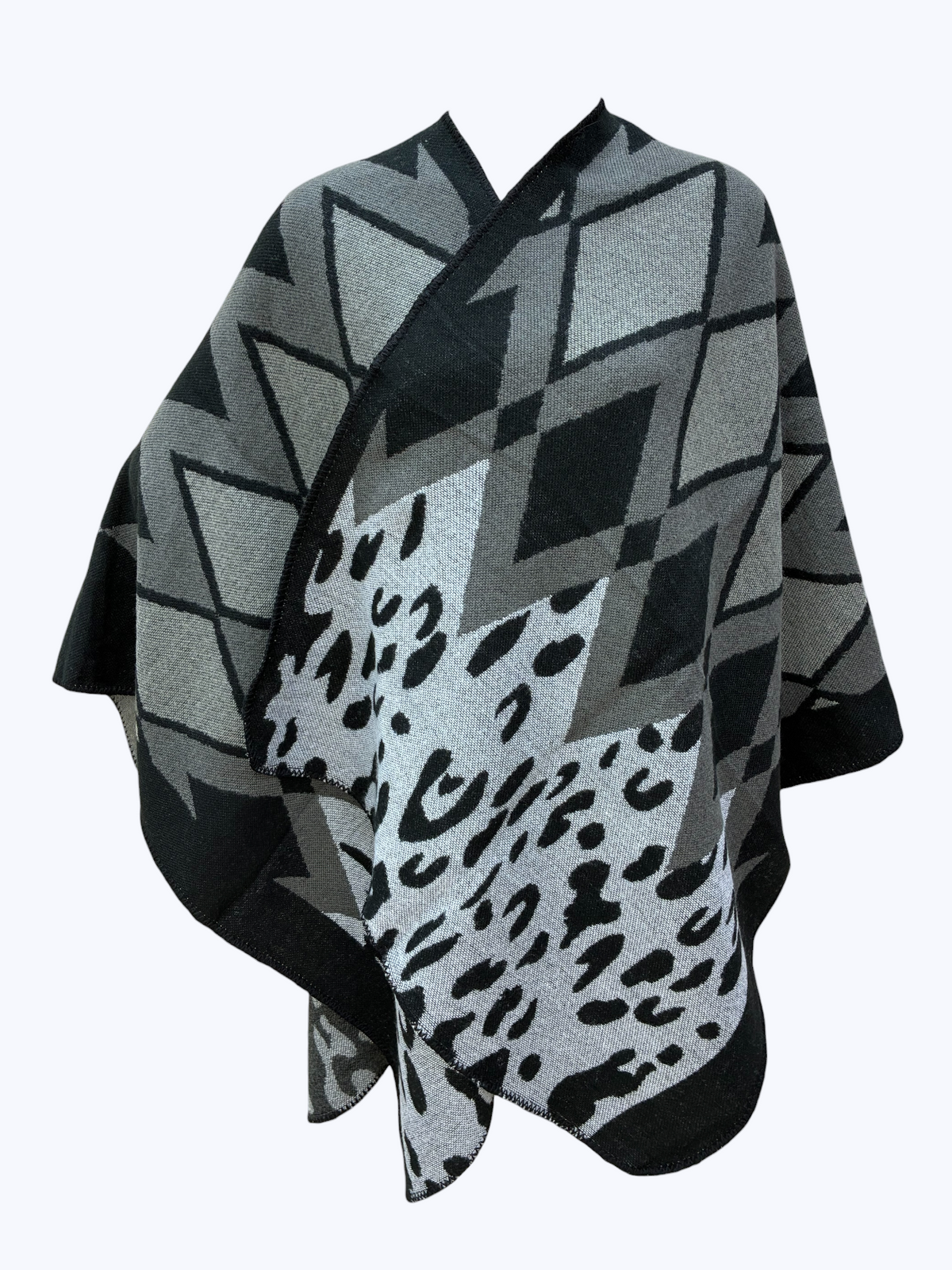 Diamond Pattern Poncho | PC119