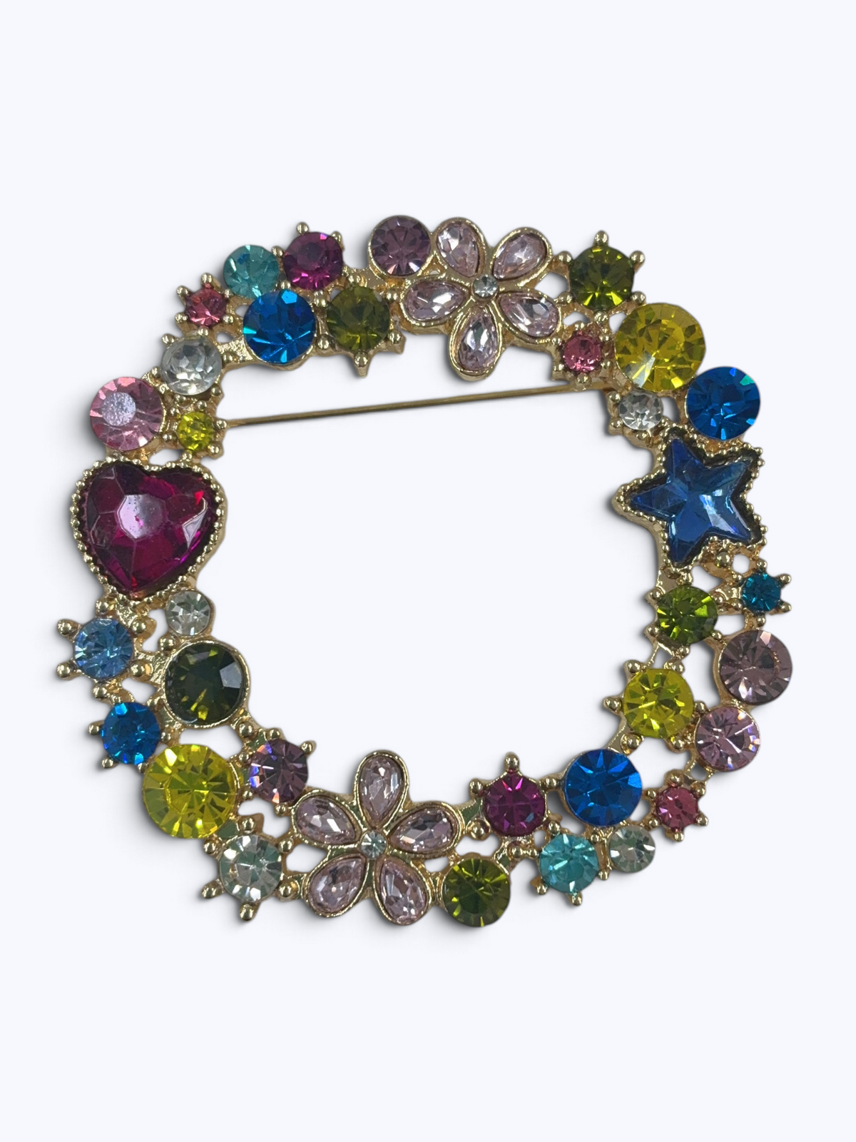 Colorful Rhinestone Brooch | BR0483