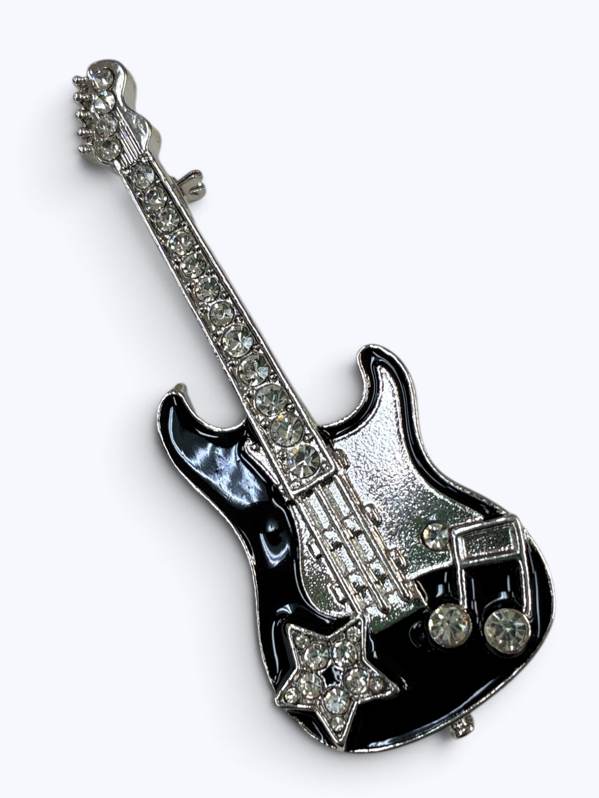 Jeweled Guitar Brooch | BR0494