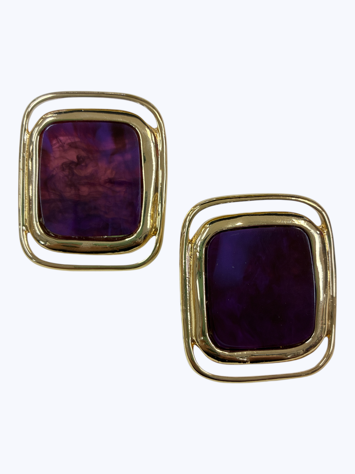 Geometric Cabochon Drop Earrings | E2631