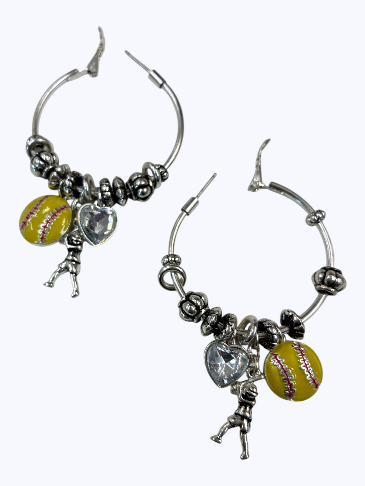 Charm Hoop Drop Earrings | E0328