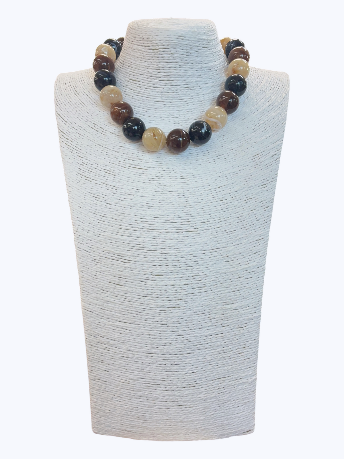 Earthy Toned Beaded Necklace | N5420