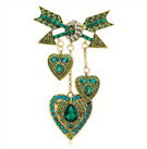 BR0314 | Ornate Heart Statement Brooch | C2-6-9185