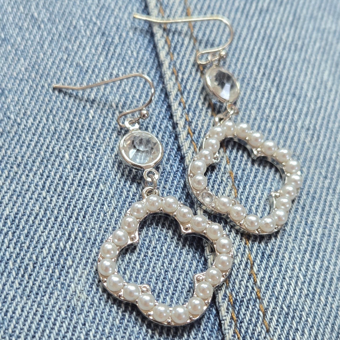 E1230 QE2483 Clover Drop Dangle Earrings