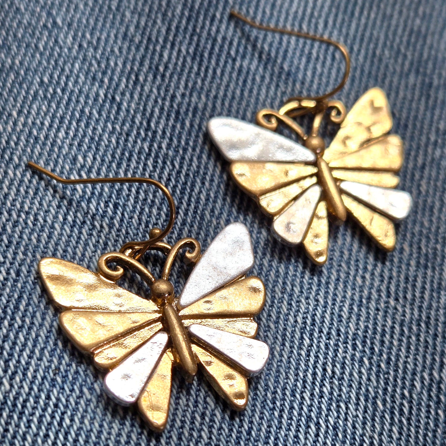 E1164 QE5009 Butterfly Design Drop Dangle Hook Earrings