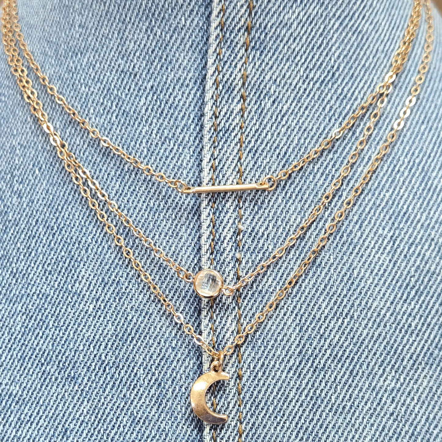 N0498 QN4261 Mini Pendants Dainty Necklace