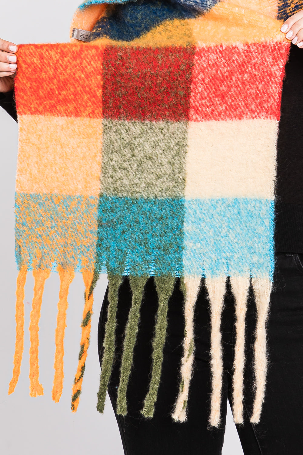 S0003 MS0310 PLAID SCARF