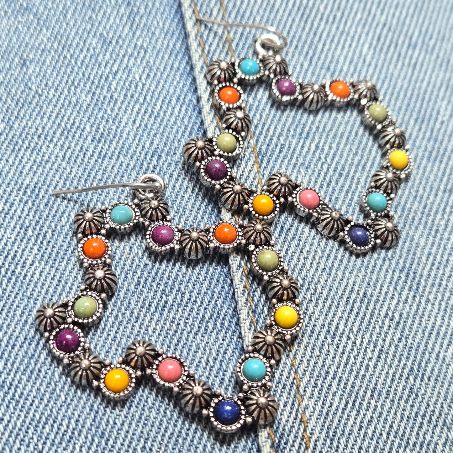 E1262 SJE1208 Texas Drop Dangle Earrings