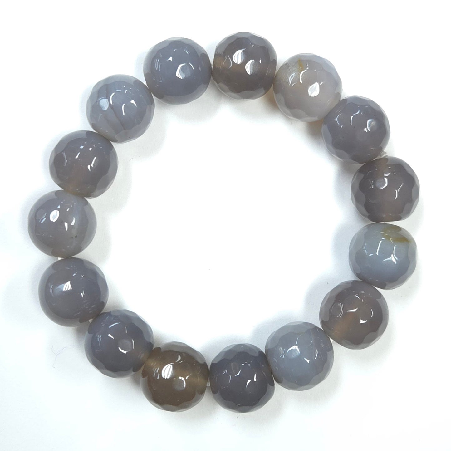 SB-SSB Smoky Gray Agate Bracelet