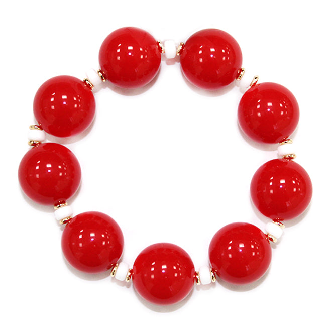 Oversized Acrylic Bubble Bead Bracelet - B0558