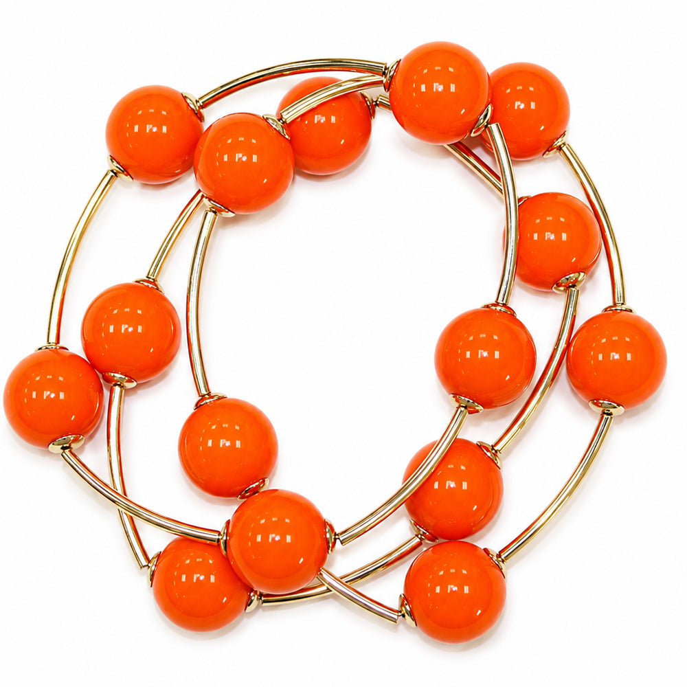 Chunky Acrylic Bubble Bead Bracelet - B0561