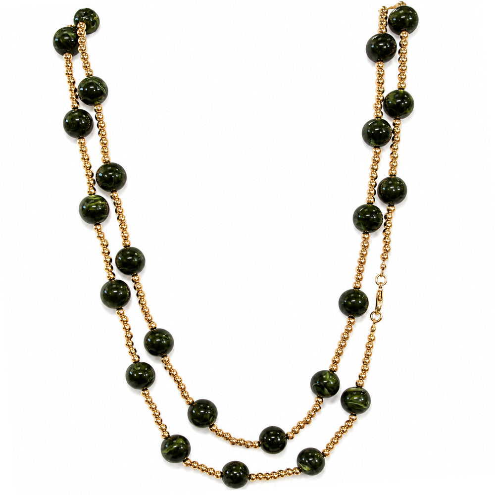 Acrylic Beads Long Necklace - N5292