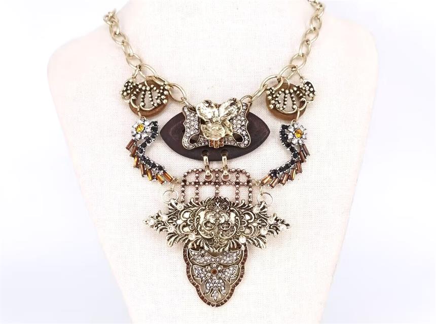 N3095 | Antique Tone Metal Necklace |TNE2614