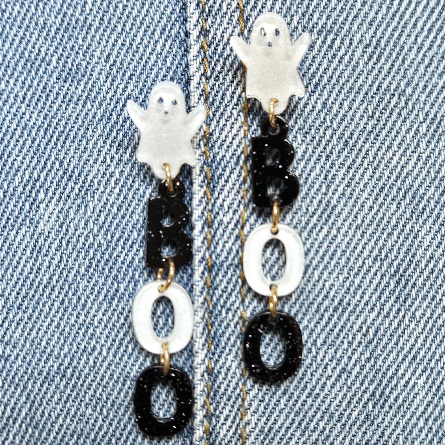 E1065 VER1228-2 BOO Design Drop Dangle earrings