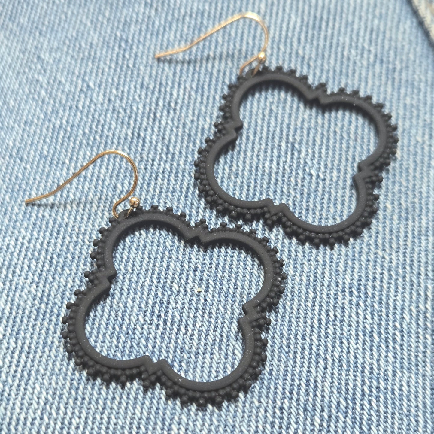 E1270 VER4166 Clover Drop Dangle Earrings