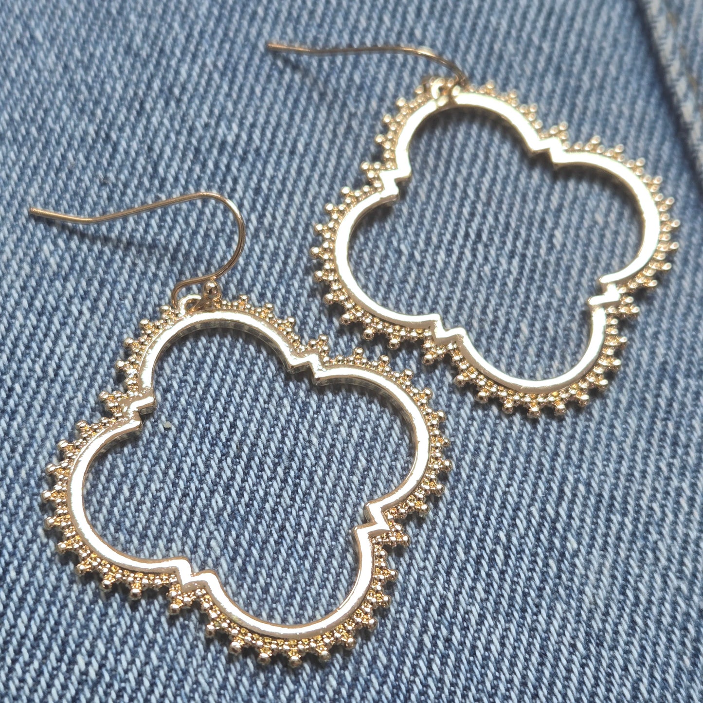 E1270 VER4166 Clover Drop Dangle Earrings