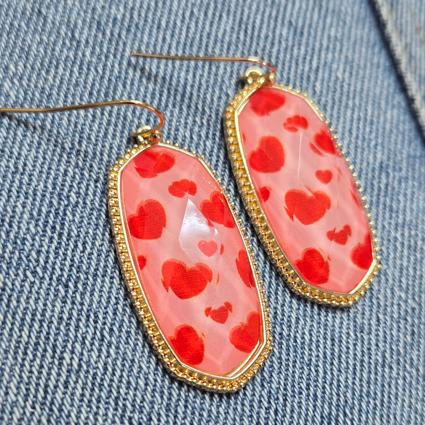 E1260 VER5498 Oval Drop Dangle earrings