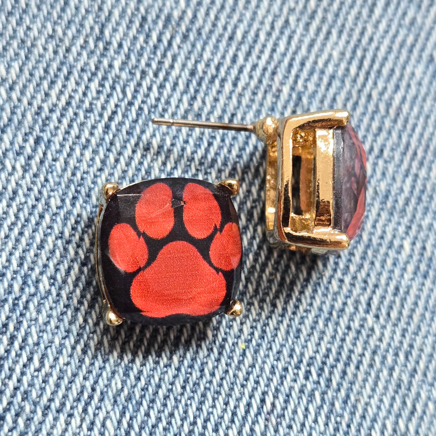 E1301 VER5854 Animal Paw Stud Earrings