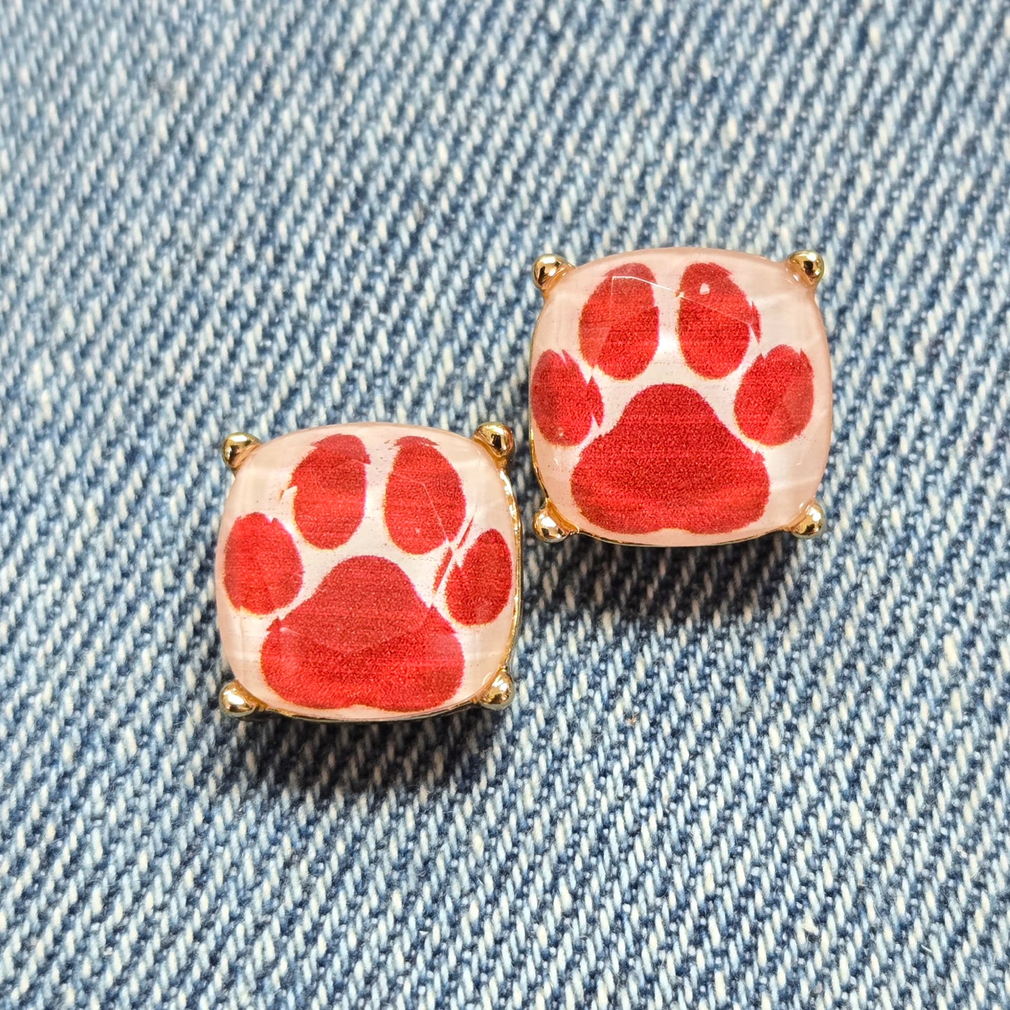 E1301 VER5854 Animal Paw Stud Earrings