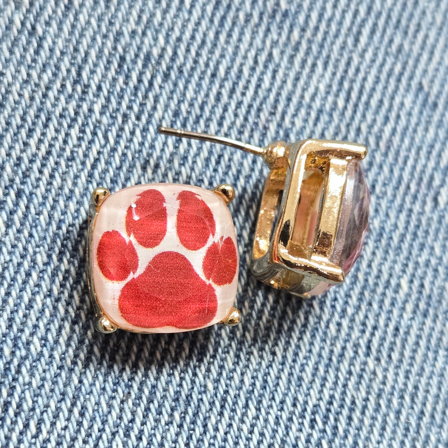 E1301 VER5854 Animal Paw Stud Earrings