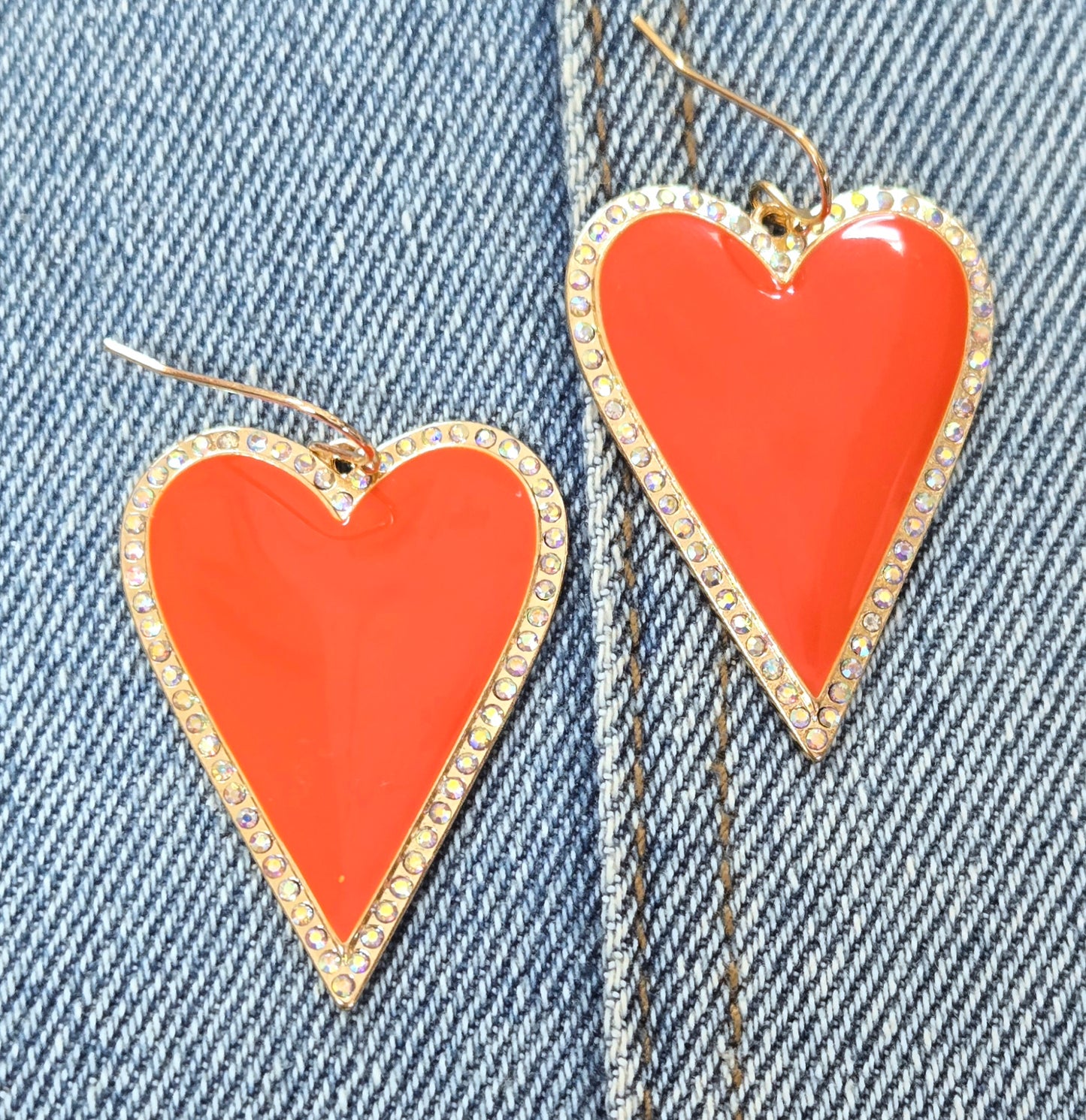 E1229 VER6332 Love Drop Dangle Earrings