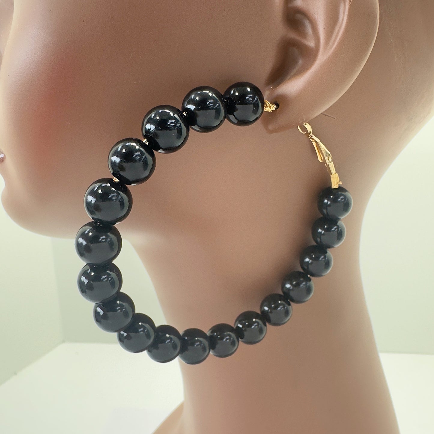 Vibrant Beaded Hoop Earrings | E0357