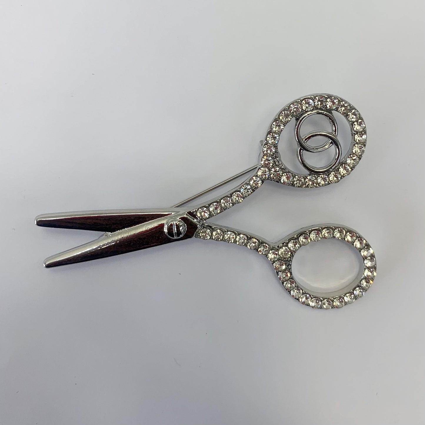 Rhinestone Scissor Brooch | BR0061