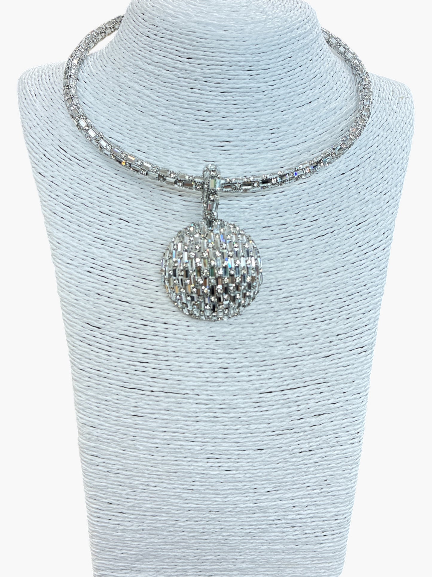 N3178 | Rhinestone Ball Necklace Set | KS2100