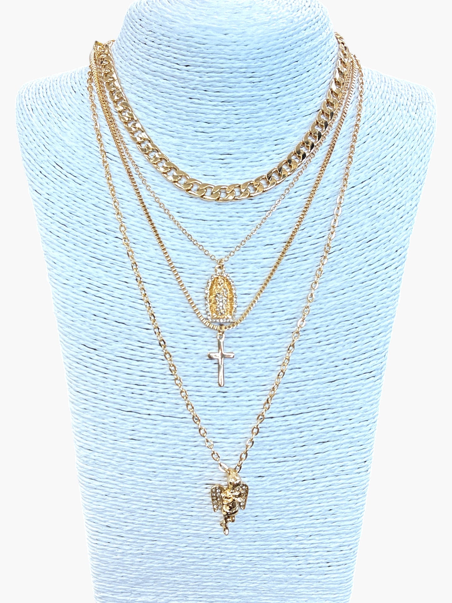 Multi-Strand Faith Necklace | N3049