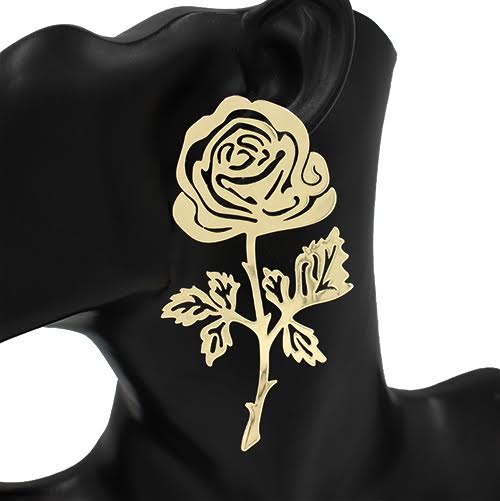 E0436 | Rose Outline Earrings | KE4524