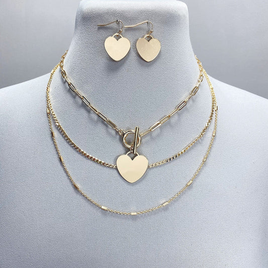 N0664 CNE1054 HEART NECKLACE