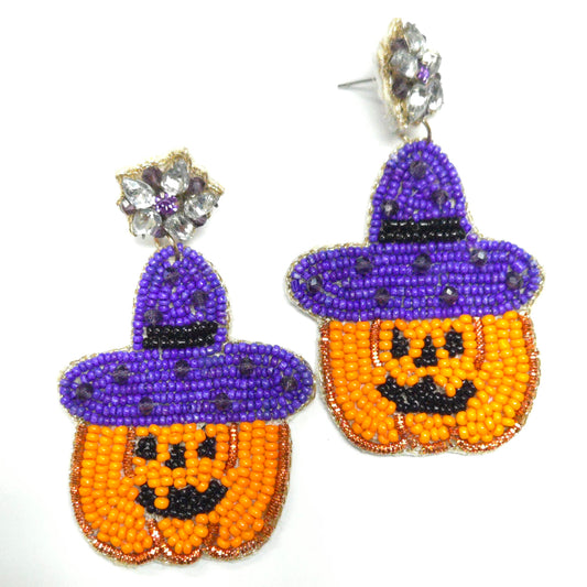 E1554 136481 Halloween dangle Earrings