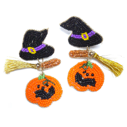 E1552 136524 Halloween dangle Earrings