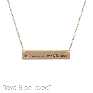 N0619 16430 Bar Pendant Necklace