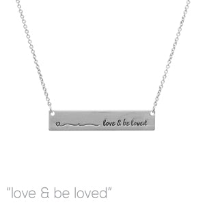 N0619 16430 Bar Pendant Necklace