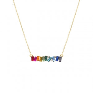 N0594 17258 Bar Pendant Necklace