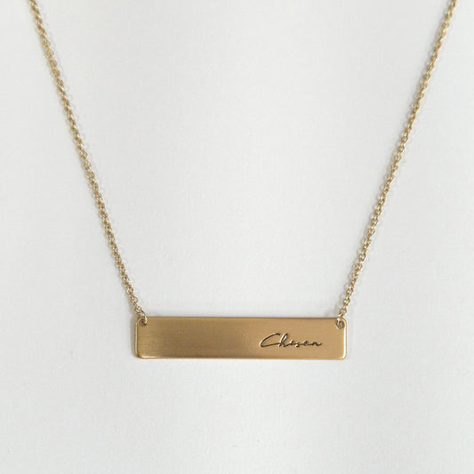 N0621 17454 Bar Pendant Necklace